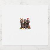 Santa Boykin Spaniel Dog Goraalriffer Christm Sparkling Wijnetiket (Enkel label)