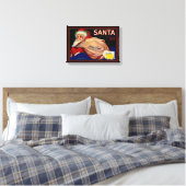 Santa Brand Lemons Ventura County California Fruit Canvas Afdruk (Insitu (Slaapkamer))