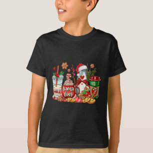 Santa Brandstof Koffiekopjes Prettig Kerstfeest Ko T-shirt