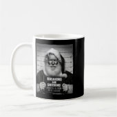Santa Breaking Entering Mugshot Funny Christmas Ho Koffiemok (Links)