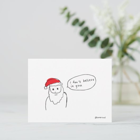 santa briefkaart (Staand voorkant)