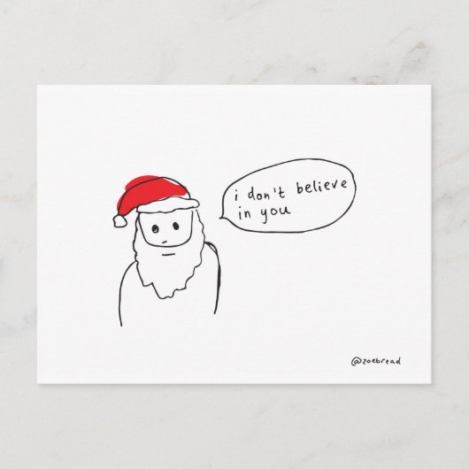 santa briefkaart (Voorkant)
