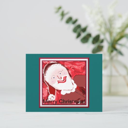 Santa Briefkaart (Staand voorkant)