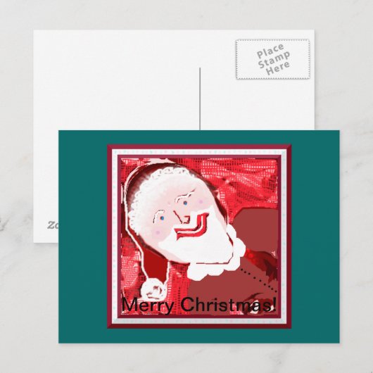 Santa Briefkaart (Voorkant / Achterkant)