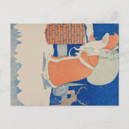  Santa Briefkaart, klassieke vakantie Kaart