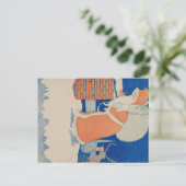 Santa Briefkaart, klassieke vakantie Kaart (Staand voorkant)