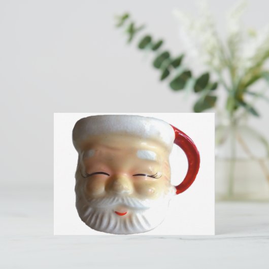  Santa Briefkaart (Knipperend) (Staand voorkant)