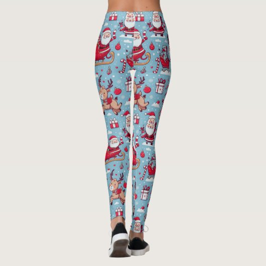 Santa Bring cadeau Leggings (Achterkant)