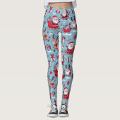 Santa Bring cadeau Leggings (Voorkant)