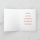 Santa Brittany Feestdagen Kaart (Binnen)