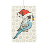 Santa Budgie Blue Luchtverfrisser (Voorkant)