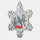 Santa Budgie Parrot Budgies vader Ornament (Rechts)