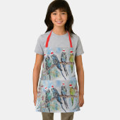 Santa Budgies Budgie-vogel boys kerstapon Schort (Insitu)