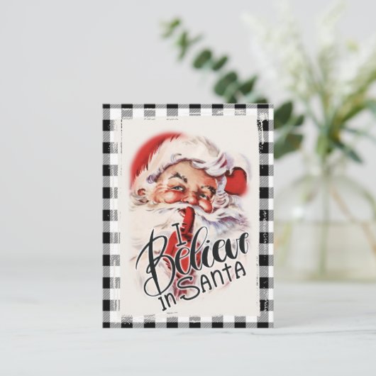  Santa Buffalo Country Kerstgroet Briefkaart (Staand voorkant)