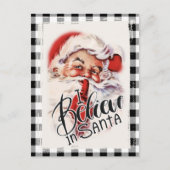 Santa Buffalo Country Kerstgroet Briefkaart (Voorkant)