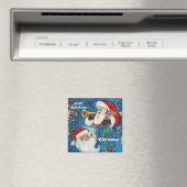 SANTA BUGLER Kerstnacht Magneet (Insitu (Vaatwasser))