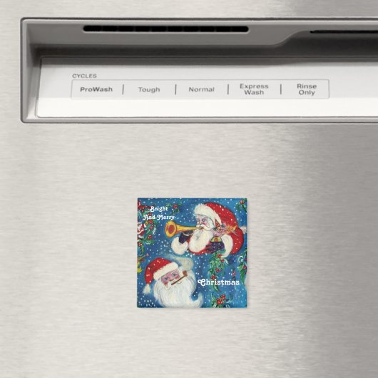 SANTA BUGLER Kerstnacht Magneet (Insitu (Vaatwasser))