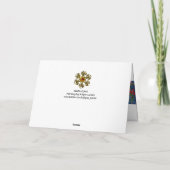 SANTA BUGLER/MUSICAL CHRISTMAS NACHTS FEESTDAGEN KAART (Achterkant)