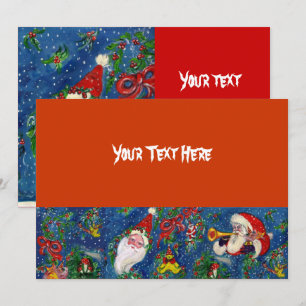 SANTA BUGLER MUSICAL CHRISTMAS NIGHT HOLIDAY ARTIJ KAART