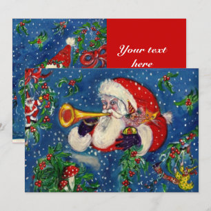 SANTA BUGLER MUSICAL CHRISTMAS NIGHT HOLIDAY ARTIJ KAART
