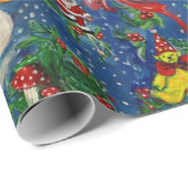 SANTA BUGLER, SPEELGOED ,LINTEN, MUZIKALE KERSTNAC CADEAUPAPIER (Rol Hoek)