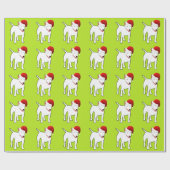 Santa Bull Terrier Cadeaupapier (Vlak)