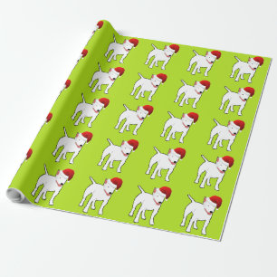 Santa Bull Terrier Cadeaupapier