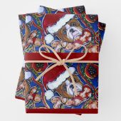 SANTA BULLDOG INPAKPAPIER VEL (In situ)