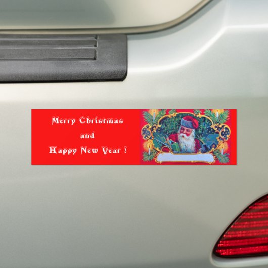 SANTA BUMPERSTICKER (Op auto)
