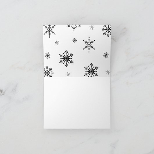 Santa Bunny Blank Kaart (Binnen)