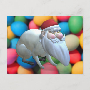 Santa Bunny Feestdagenkaart