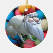 Santa Bunny Keramisch Ornament (Voorkant)
