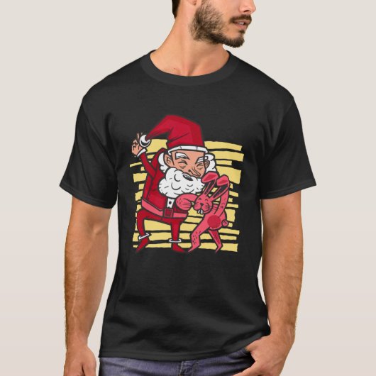 Santa bunny konijn dansen grappige Pullover Hoodie (Voorkant)