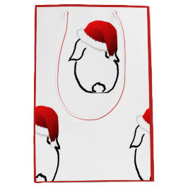 Santa Bunny Medium Gift Bag Cadeauzakje