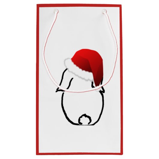 Santa Bunny Small Gift Bag Klein Cadeauzakje (Achterkant)