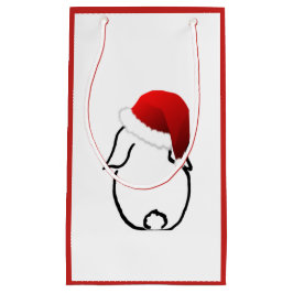 Santa Bunny Small Gift Bag Klein Cadeauzakje