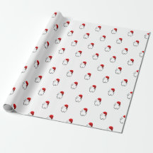 Santa Bunny Wrapping Paper