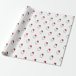 Santa Bunny Wrapping Paper Cadeaupapier