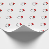 Santa Bunny Wrapping Paper Cadeaupapier (Hoek)