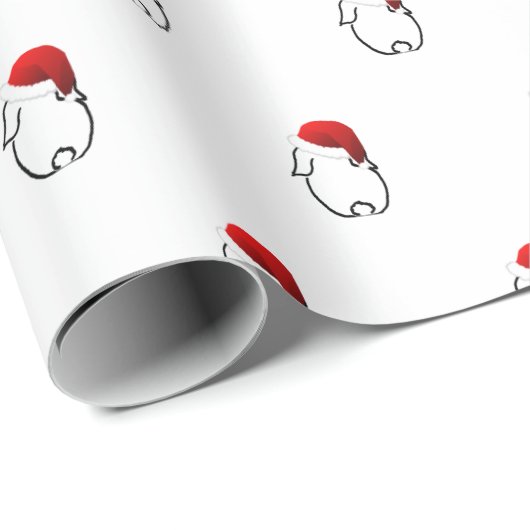 Santa Bunny Wrapping Paper Cadeaupapier (Rol Hoek)