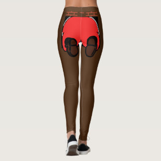 Santa Butt Leggings Brown