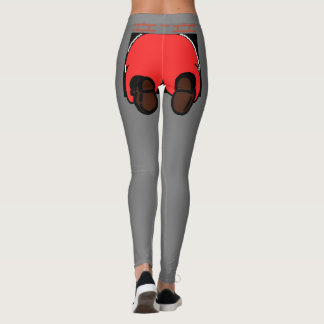 Santa Butt Leggings Grey