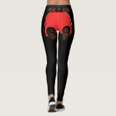 Santa Butt Leggings Zwart (Achterkant)