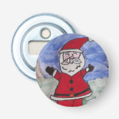 Santa Button Bottle Opener (Voorkant)