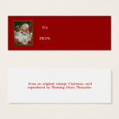 santa cadeau labels mini visitekaartjes (Voorkant /achterkant)