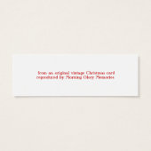 santa cadeau labels mini visitekaartjes (Achterkant)