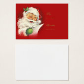 Santa  Cadeau Labels Visitekaartjes (Voorkant /achterkant)