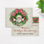 Santa Cadeaukaart / Label Visitekaartje (Bureau)