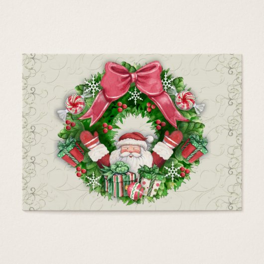 Santa Cadeaukaart / Label Visitekaartje (Voorkant)