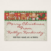Santa Cadeaukaart / Label Visitekaartje (Achterkant)